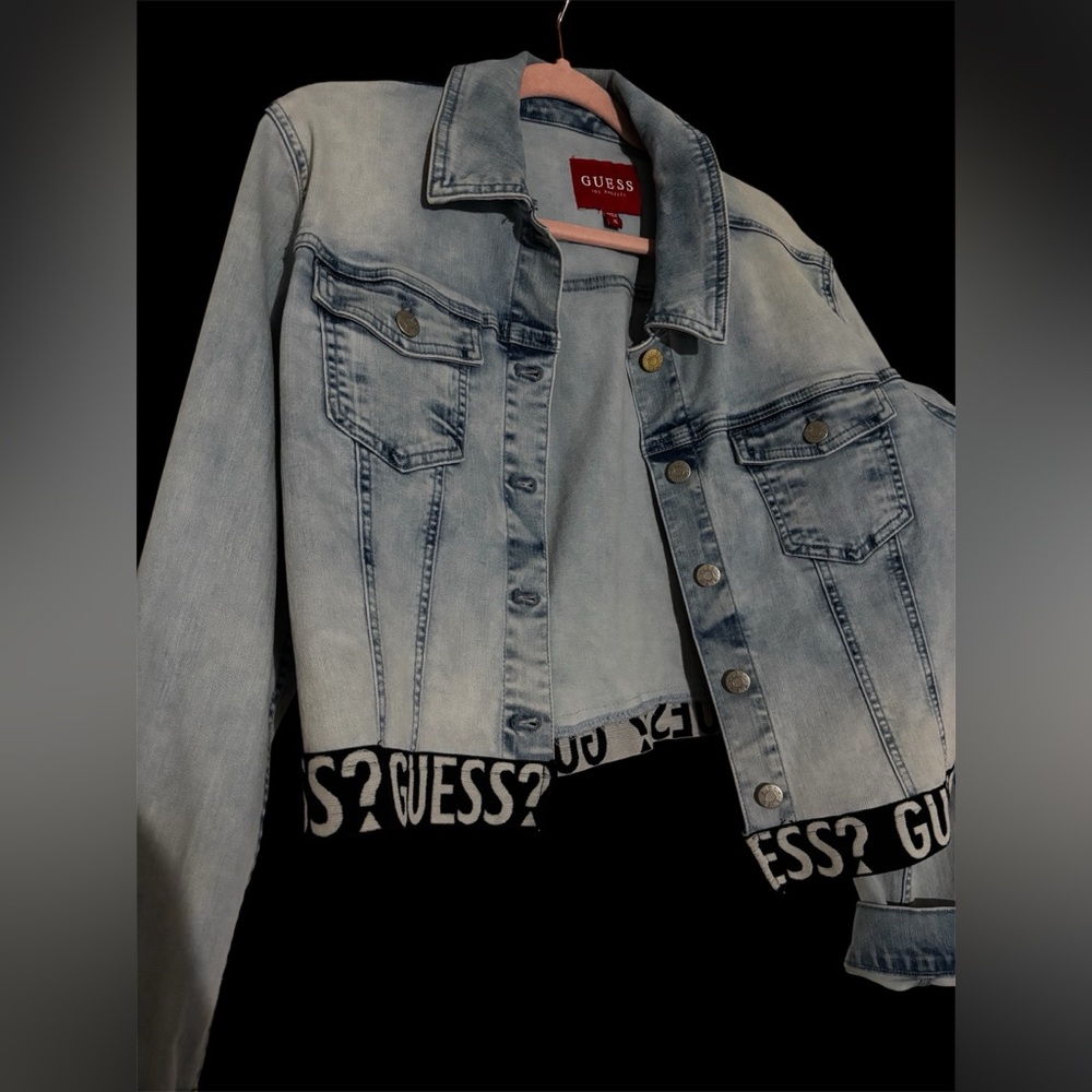 GUESS Denim Jacket in Light Blue NWOT